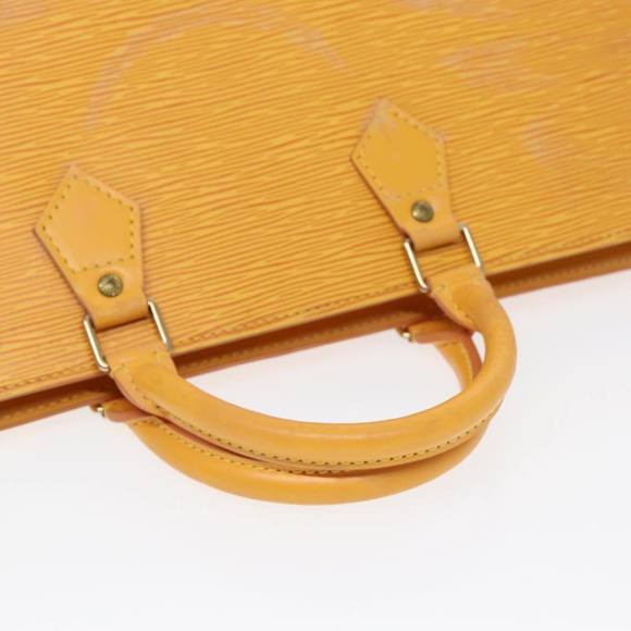LOUIS VUITTON Epi Sac Triangle Hand Bag Yellow M52099 LV Auth 87952 - Picture 7 of 16